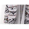 imagechouyatou Womens Western Aztec Print Open Front Long Cardigan Sweaters with PocketsGray