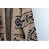 imagechouyatou Womens Western Aztec Print Open Front Long Cardigan Sweaters with PocketsKhaki
