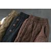 imagechouyatou Womens Winter Elastic Waist Padded ALine Quilted Midi Long Puffer Insulated Skirt with PocketDark Brown
