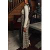 imagechouyatou Womens Winter Houndstooth Tweed Overall Pants Wide Leg Sleeveless Bib Jumpsuits with PocketsBlack