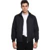 imagechouyatou Mens Active Lightweight Softshell Zipper Bomber Jacket Large Black
