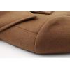 imagechouyatou Mens Classic Notched Collar Double Breasted Wool Blend Pea Coat Small SingleCamel