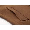 imagechouyatou Mens Classic Notched Collar Double Breasted Wool Blend Pea Coat Small SingleCamel