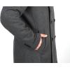 imagechouyatou Mens Classic Notched Collar Double Breasted Wool Blend Pea Coat XSmall Gray