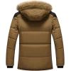 imagechouyatou Mens Winter Removable Hooded FrostFighter Sherpa Lined Midi Packable Parka JacketsDarkkhaki
