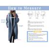 imagechouyatou Womens Winter Double Breasted Wool Coat Long Sleeve Notch Lapel Long Trench CoatRed