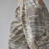 imagechouyatou Women Elastic Waist Camo Cargo Pants Wide Leg Jeans High Waisted Y2K Casual Denim Palazzo PantsKhaki