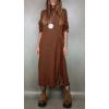 imagechouyatou Women 2025 Fall Twofer Sweater Dress with Lace Trim Slip Dress 2 Piece Sweater Sets Winter OutfitsBrown