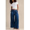 image:imageCHOUYATOU Women 2026 Baggy High Waisted Wide Leg Jeans Trousers Loose Business Casual Denim Palazzo PantsBlue