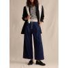 image:imageCHOUYATOU Women 2026 Baggy High Waisted Wide Leg Jeans Trousers Loose Business Casual Denim Palazzo PantsDark Blue