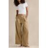 image:imageCHOUYATOU Women 2026 Baggy High Waisted Wide Leg Jeans Trousers Loose Business Casual Denim Palazzo PantsKhaki