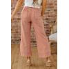 image:imageCHOUYATOU Womens 2026 Striped Wide Leg Jeans Vintage Barrel Denim Pants Y2k Boyfriend Baggy Capri JeansBrown