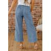 image:imageCHOUYATOU Womens 2026 Striped Wide Leg Jeans Vintage Barrel Denim Pants Y2k Boyfriend Baggy Capri JeansMedium Blue