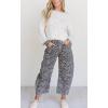 image:imageCHOUYATOU Womens Baggy Barrel Jeans Wide Leg Boyfriend Jeans High Waisted Y2K Cropped Denim Harem PantsGrey