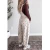 image:imagechouyatou Women Y2K Polka Dot Denim Bib Overalls Wide Leg Boyfriend Baggy Barrel Jeans Overalls JumpsuitsWhite Blue