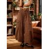 image:imagechouyatou Womens Baggy Wide Leg Jeans Polka Dot Printed Denim Palazzo Pants Crop Y2K Boyfriend JeansBrown