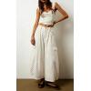 image:imagechouyatou Womens Baggy Wide Leg Jeans Polka Dot Printed Denim Palazzo Pants Crop Y2K Boyfriend JeansWhite