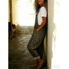 image:imagechouyatou Womens Y2K Leopard Print Denim Bib Overall Pants Wide Leg Cheetah Jeans Jumpsuits Loose RomperGreen
