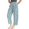image:imagechouyatou Womens Boho Polka Dot Floral Wide Leg Jeans Y2k Baggy Barrel Jeans High Waisted Denim Palazzo PantsLight Blue