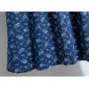 image:imagechouyatou Womens Vintage Floral Print Denim Skirt High Elastic Waist A Line Pleated Midi Long Jean Skirt with PocketsDark Blue