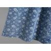 image:imagechouyatou Womens Vintage Floral Print Denim Skirt High Elastic Waist A Line Pleated Midi Long Jean Skirt with PocketsLight Blue
