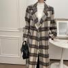 image:imagechouyatou Womens Casual Business Wool Blend Coat Loose Double Breasted Suit Coat Dressy Blazer Pea CoatApricot