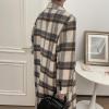 image:imagechouyatou Womens Casual Business Wool Blend Coat Loose Double Breasted Suit Coat Dressy Blazer Pea CoatApricot