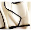 image:imagechouyatou Womens Elegant Knit Open Front Cardigan Sweater RIC Rac Slim Business Casual Blazer JacketBeige