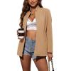 image:imagechouyatou Women Fall Business Casaul Open Front Office Blazer Jacket Notch Lapel Dressy Suit Work Outfits