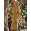 image:imagechouyatou Womens Casual Hooded Sweatshirt Dress Loose Oversized Long Sleeve Hoodie Tunic Dress with PocketsGinger