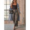 image:imagechouyatou Womens Casual Camo Print Denim Pants Y2k Wide Leg Cargo Jeans Distressed High Waisted Camouflage JeansCamo