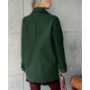 image:imagechouyatou Womens 2025 Fall Winter Double Breasted Wool Coat Mid Long Dressy Casual Pea Coat OvercoatGreen