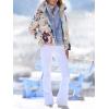 image:imagechouyatou Womens Fall Winter Faux Fur Vest Jacket Casual Zip Up Sleeveless Furry Faux Fur CoatBlue