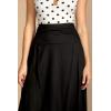 image:imagechouyatou Womens Asymmetrical High Low Ruffle Hem Split Maxi Skirts High Wait Flounce SkirtBlack