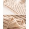 image:imagechouyatou Womens Fall Elastic High Waist Midi Rib Knit Skirt Office Work Bodycon Sweater Pencil SkirtApricot