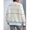 image:imagechouyatou Women Fall Lightweight Cardigan Sweater Open Front Casual Oversized Cardigan TopBlue