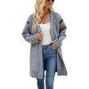 image:imagechouyatou Womens Color Block Vertical Striped Open Front Y2k Graffiti Print Fake Pocket Long Cardigan SweaterGray