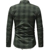 image:imagechouyatou Mens Distressed Style Frayed Raw Hen Casual Plaid ButtonDown ShirtArmy Green