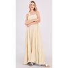 image:imagechouyatou Womens Summer Boho Flowy Spaghetti Strap Maxi Dress Smocked Back Casual Swing Beach SundressLight Khaki
