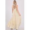 image:imagechouyatou Womens Summer Boho Flowy Spaghetti Strap Maxi Dress Smocked Back Casual Swing Beach SundressLight Khaki