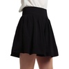 image:imagechouyatou Womens Double Waist Side Buttons Pleated SkirtBlack