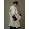 image:imagechouyatou Womens Winter Zip Up Wool Coat with Hood Casual Loose Midi Long Trench Pea Coat Wool Blend JacketApricot