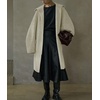 image:imagechouyatou Womens Winter Zip Up Wool Coat with Hood Casual Loose Midi Long Trench Pea Coat Wool Blend JacketApricot