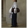image:imagechouyatou Womens Casual Single Breasted Cropped Wool Coat Dressy Trench Pea Coat Short Wool Jacket with ScarfLight Purple