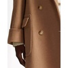 image:imagechouyatou Womens Double Breasted Wool Coat Notch Lapel Business Casual Midi Long Winter OvercoatCamel