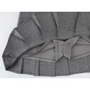 image:imagechouyatou Womens Simple High Waist All Around Pleated ALine SkirtGrey