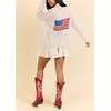 image:imagechouyatou Women Fall Flag Back Shaw Collar Knit Cardigan Sweater Casual Open Front Cardigan with PocketsBeige