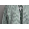 image:imagechouyatou Womens Winter Fuzzy Midi Long Cardigan Herringbone Striped Sweaters Open Front Trench Coat Outerwear JacketGreen