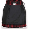 image:imagechouyatou Womens ALine Plaid Wool Blend Pleated Skirt Side Zipper XXLarge 65Red