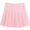 image:imagechouyatou Womens Simple High Waist All Around Pleated ALine Skirt XLarge Pink